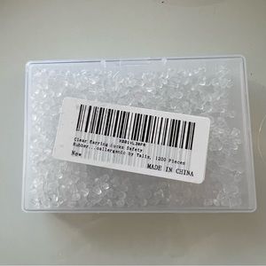 Free with purchase— silicone earring backs small bullet size